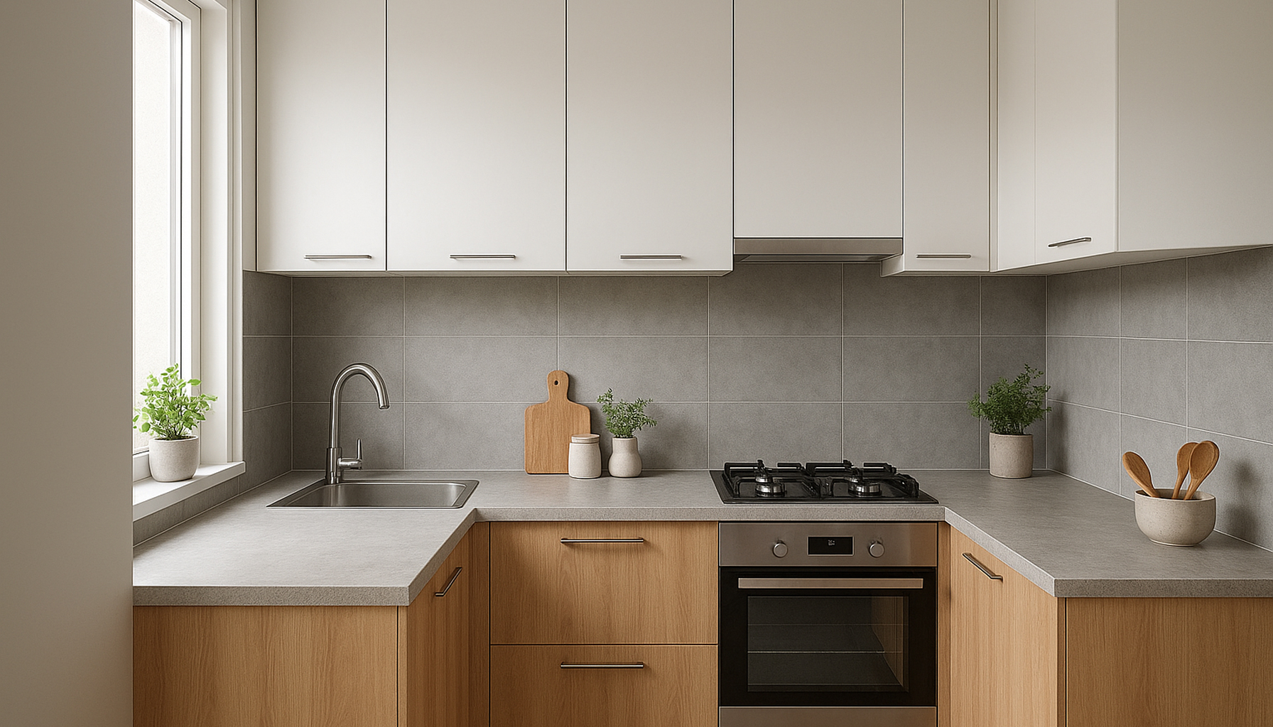 The Best Colors and Materials for Renovating a Small Kitchen